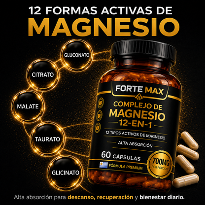 Complejo de Magnesio 12 en 1 - Forte Max Uruguay
