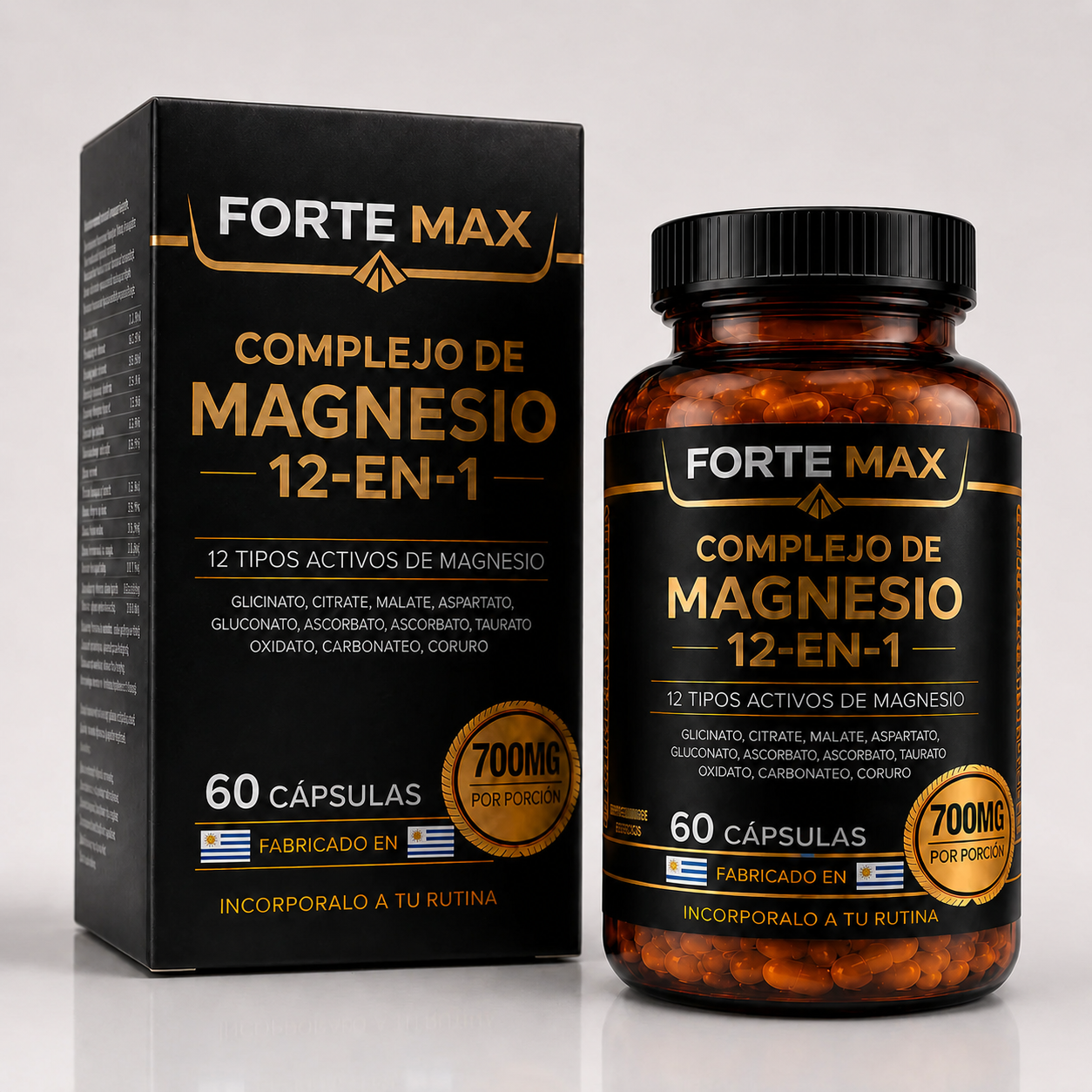 Complejo de Magnesio 12 en 1 - Forte Max Uruguay